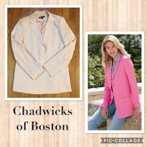 Chadwicks Linen Long Length Boyfriend Blazer